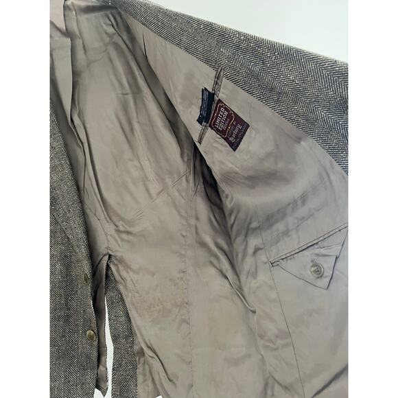 Vintage Burberry’s Silk Suit Jacket Blazer Limited Edition Brown Size 42 JL - Picture 5 of 9